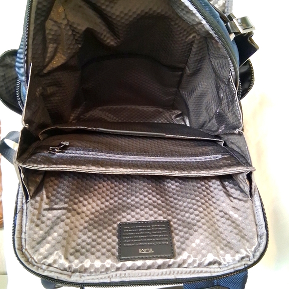 TUMI Alpha Bravo Nellis Black Blue Backpack TCS World Travel - Picture 8 of 12